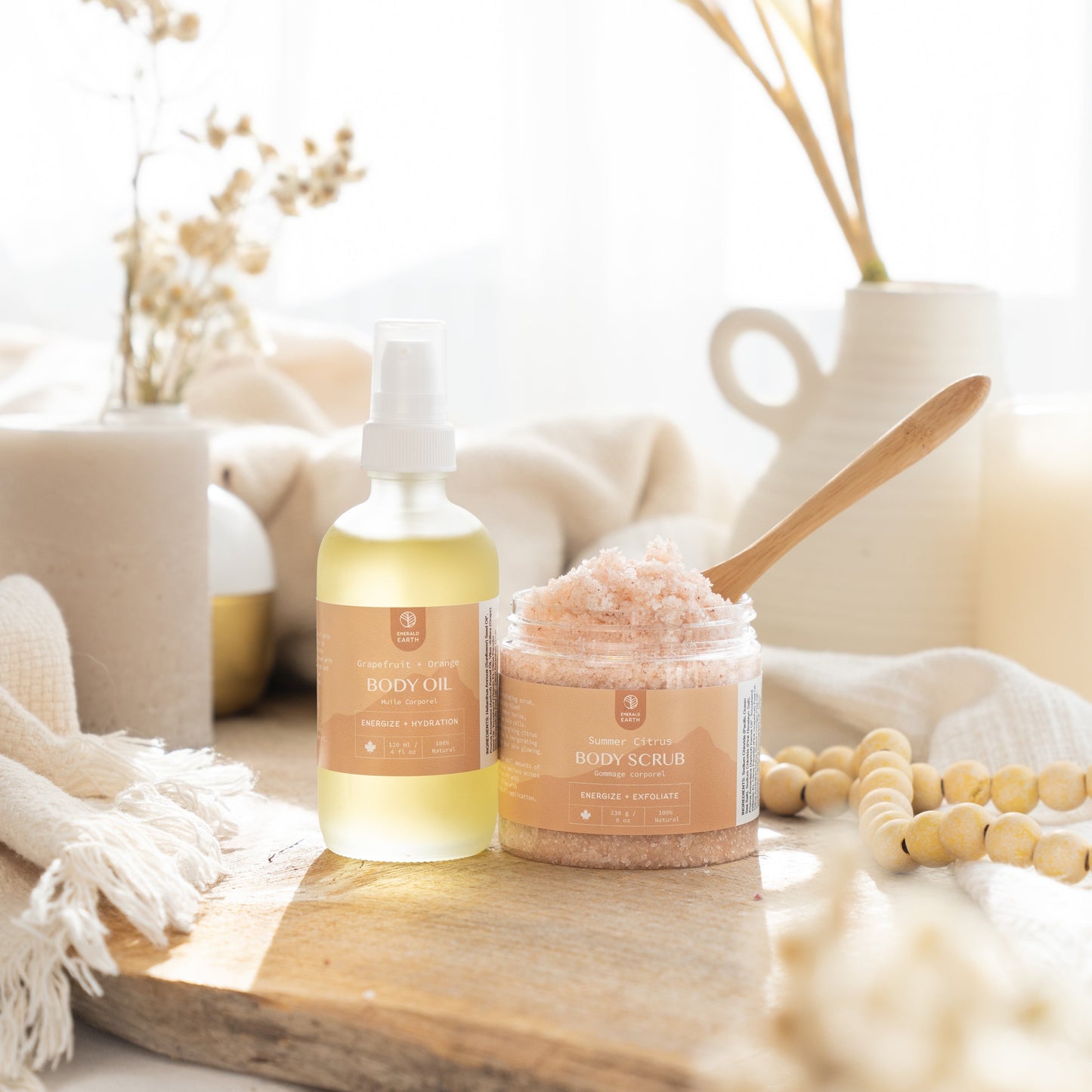 summer citrus body skincare set