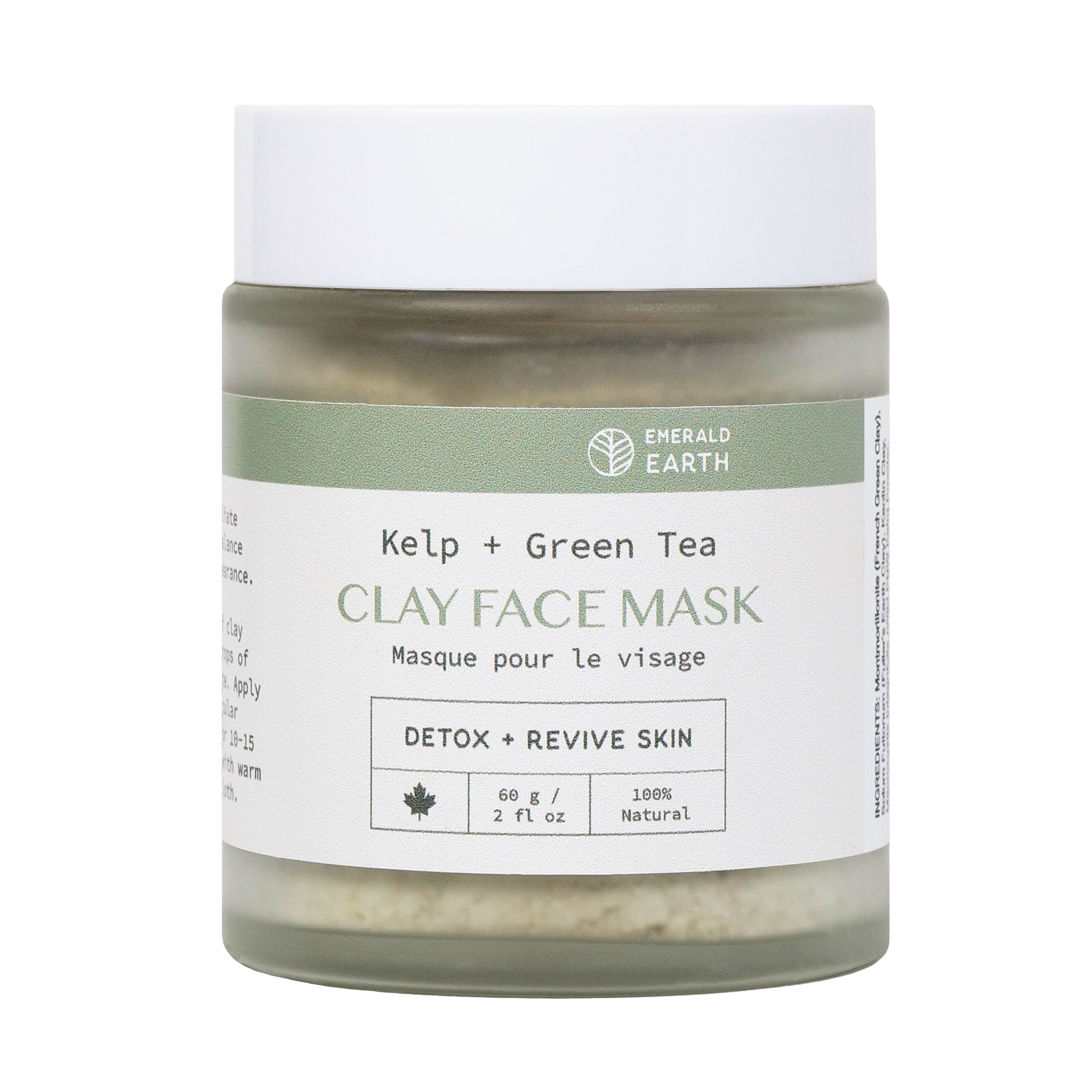 新品未使用CERAPLE EARTHINGCLEANSE + MASK150mL Kelp + Green Tea Detoxifying Clay Face Mask - Emerald Earth