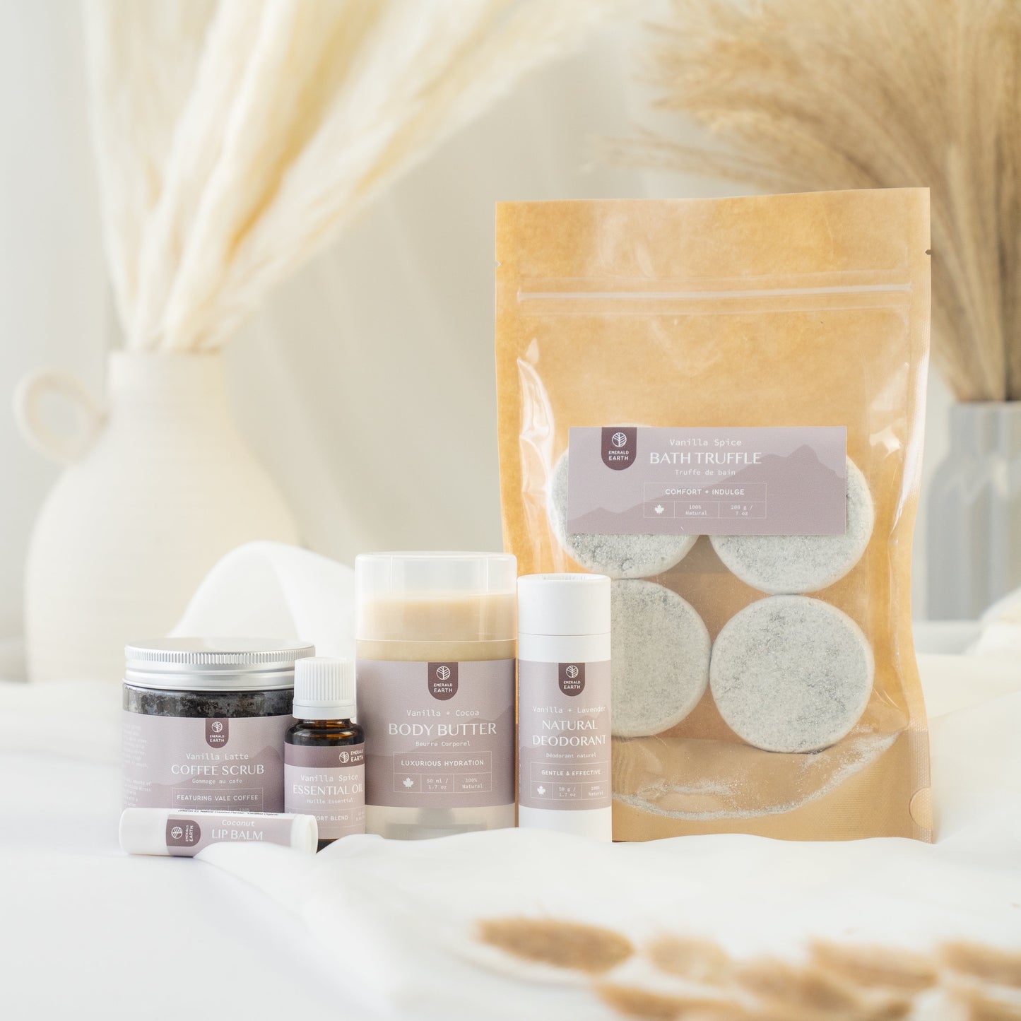 luxury spa bath and body skincare products