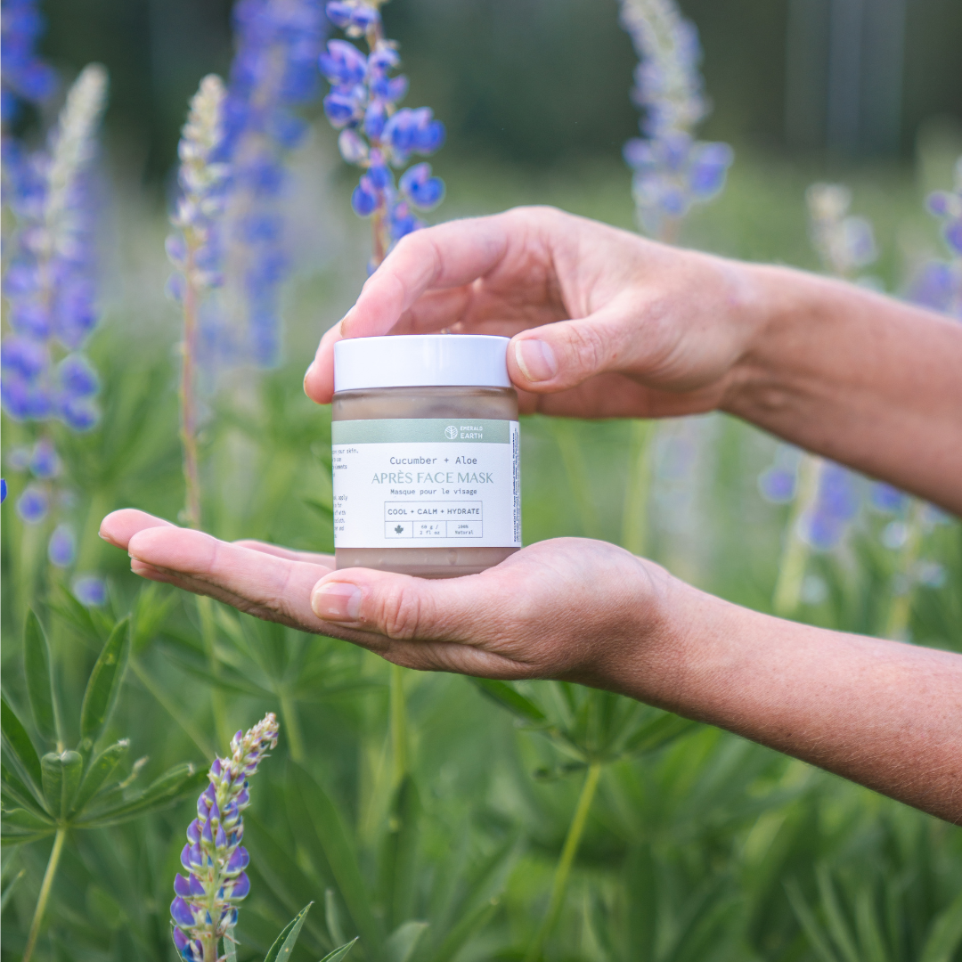 all natural aloe and cucumber face mask made in Canada