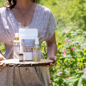 lavender and rose organic spa products made in Canada