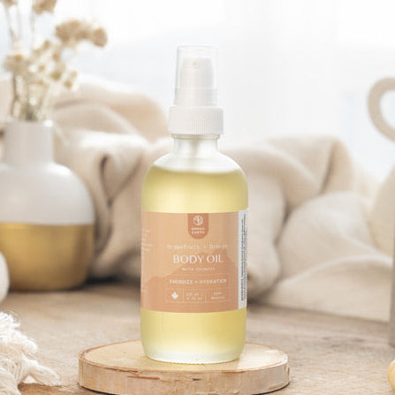 Botanical Body Oil: Citrus + Lemongrass – Emerald Earth Organic Spa
