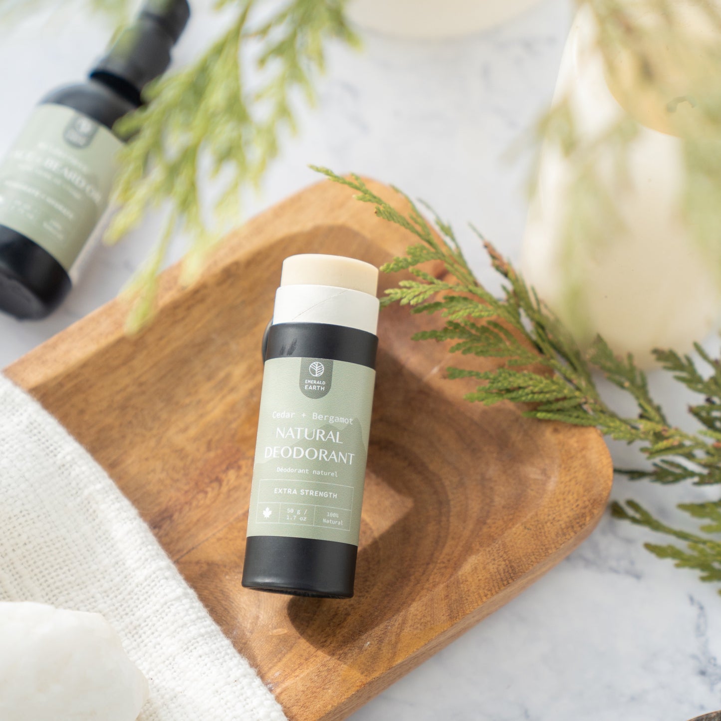 Natural Deodorant : Cedar + Bergamot + Sage