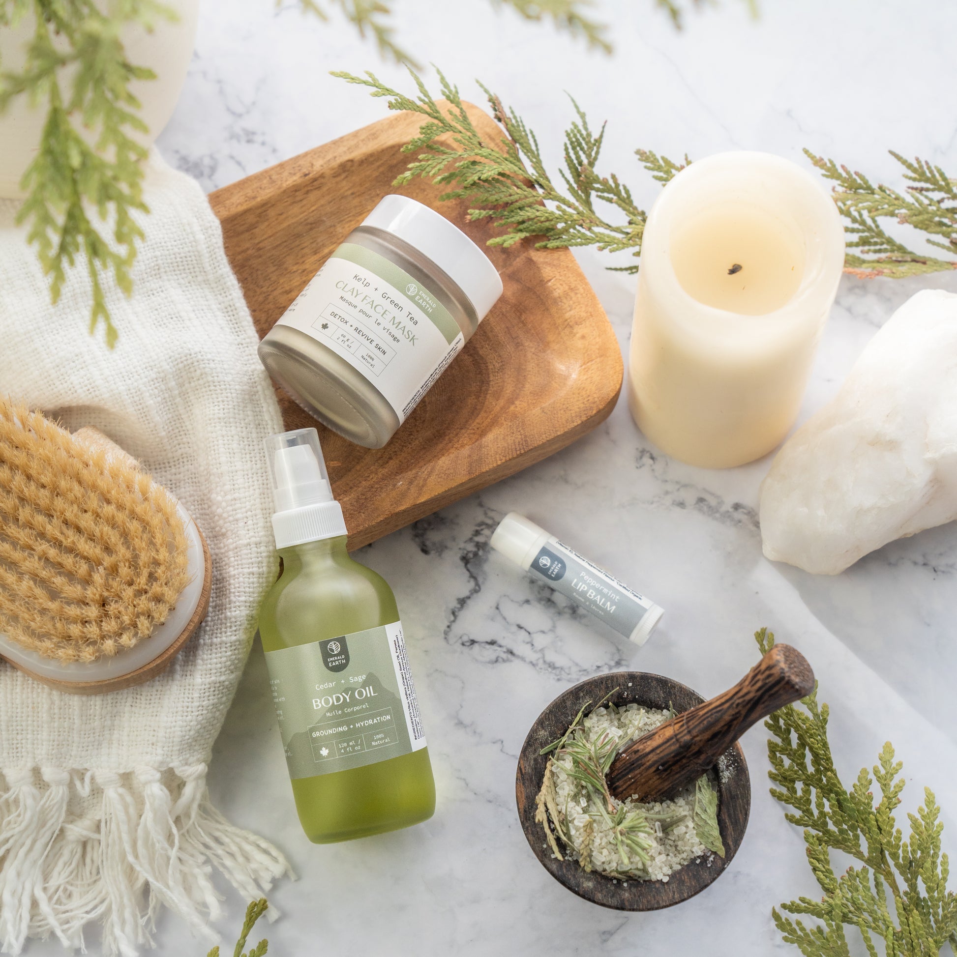 Forest bath and body care collection