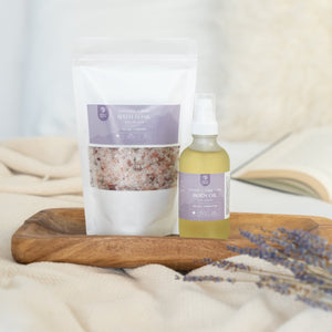 relaxing lavender bath and body