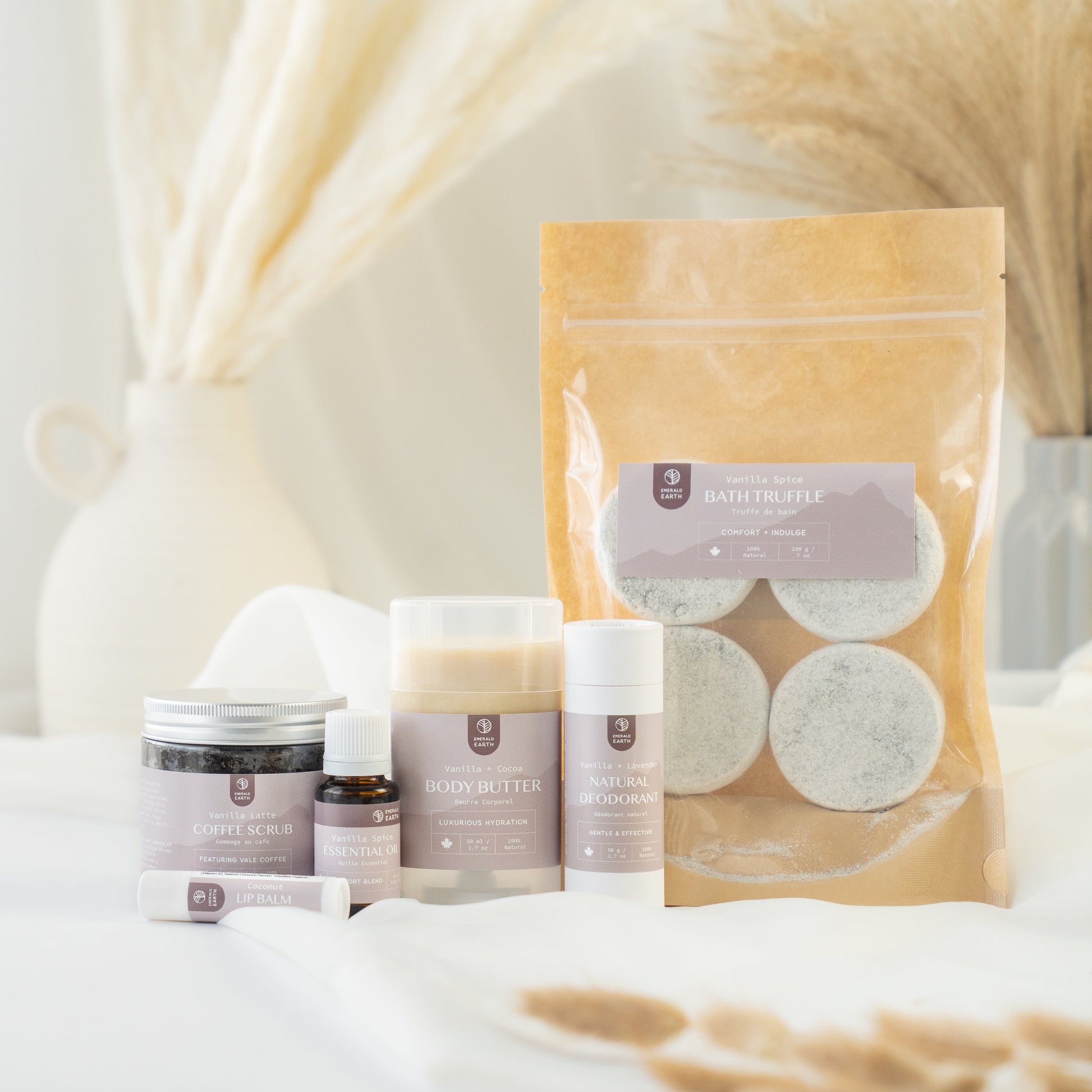 warm vanilla spice bath and body collection