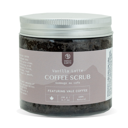organic vanilla latte coffee body scrub