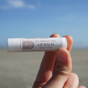 zinc lip balm with sun protection