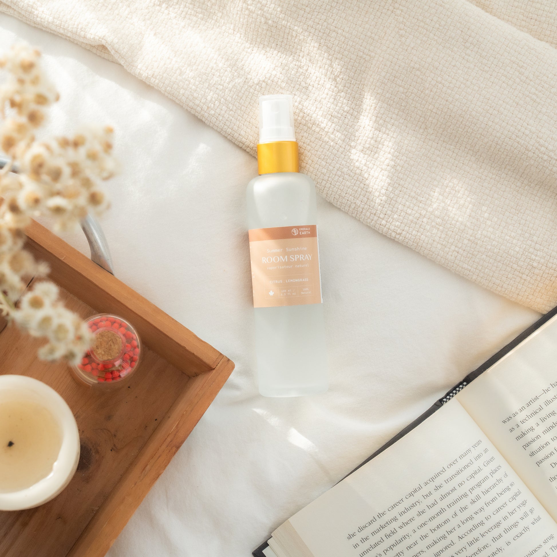 orange and grapefruit aromatherapy room spray