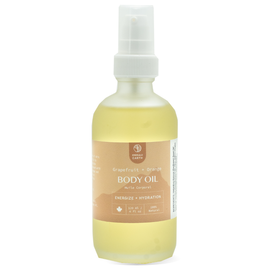 citrus and lemongrass body oil