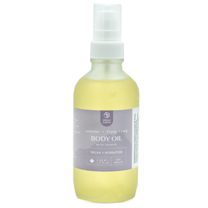lavender and ylang ylang relaxing body oil