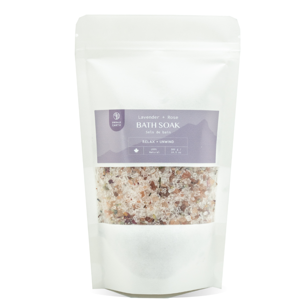 rose and lavender relaxing bath salts