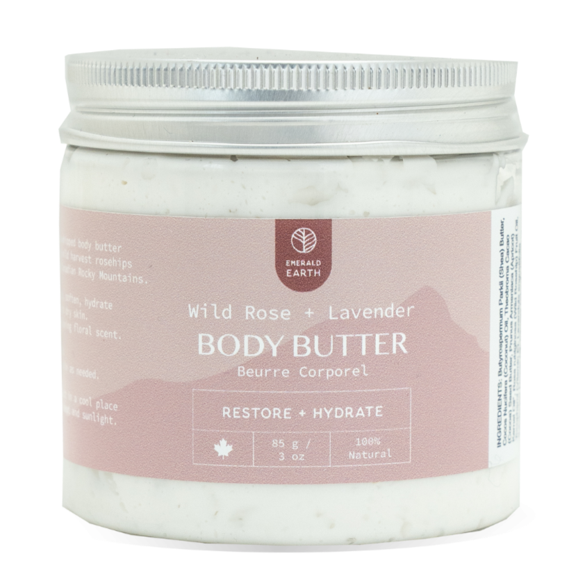 wild rosehip and lavender body butter