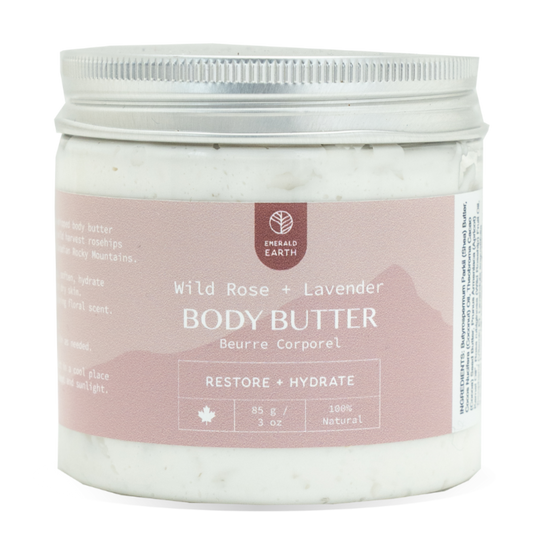 wild rosehip and lavender body butter