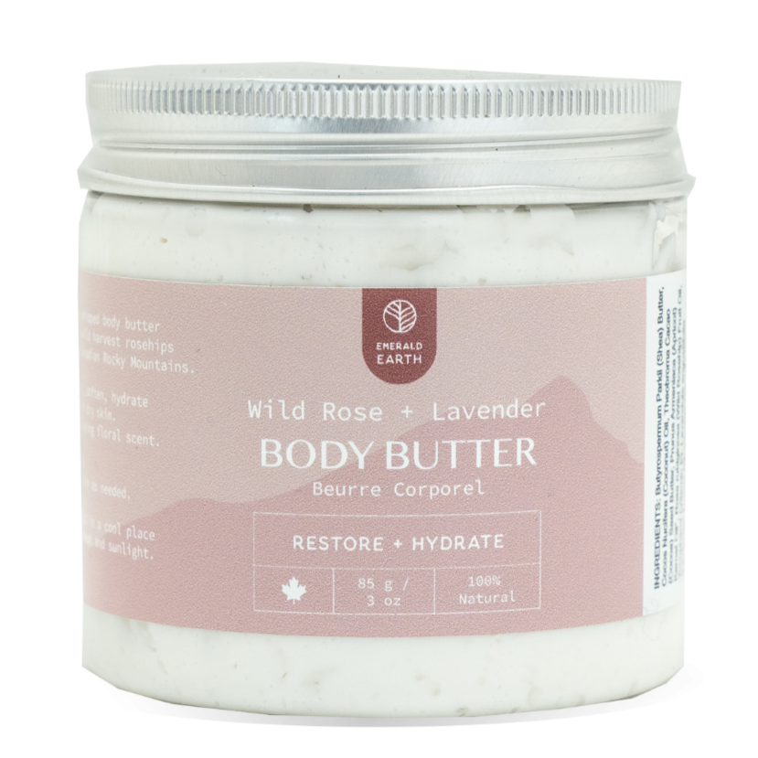 wild harvest rosehip and lavender body butter