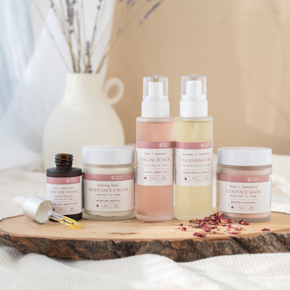 age corrective rose skincare products by emerald earth