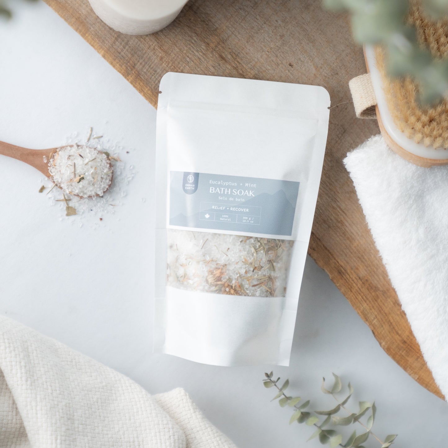 Organic Bath Salts to ease tense muscles