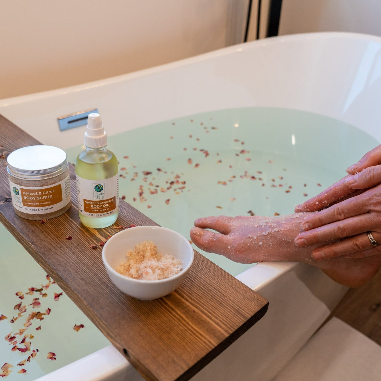 all natural citrus salt body scrub